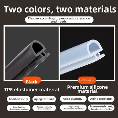 10 Meter Weather Seal Strip with TPE Silicone for Aluminum Sliding Door Gaps