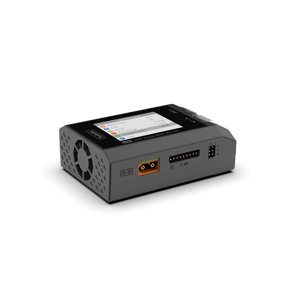ToolkitRC M8P 600W 20A Balance Charger for 1S-8S LiPo LiHV with LCD SUK