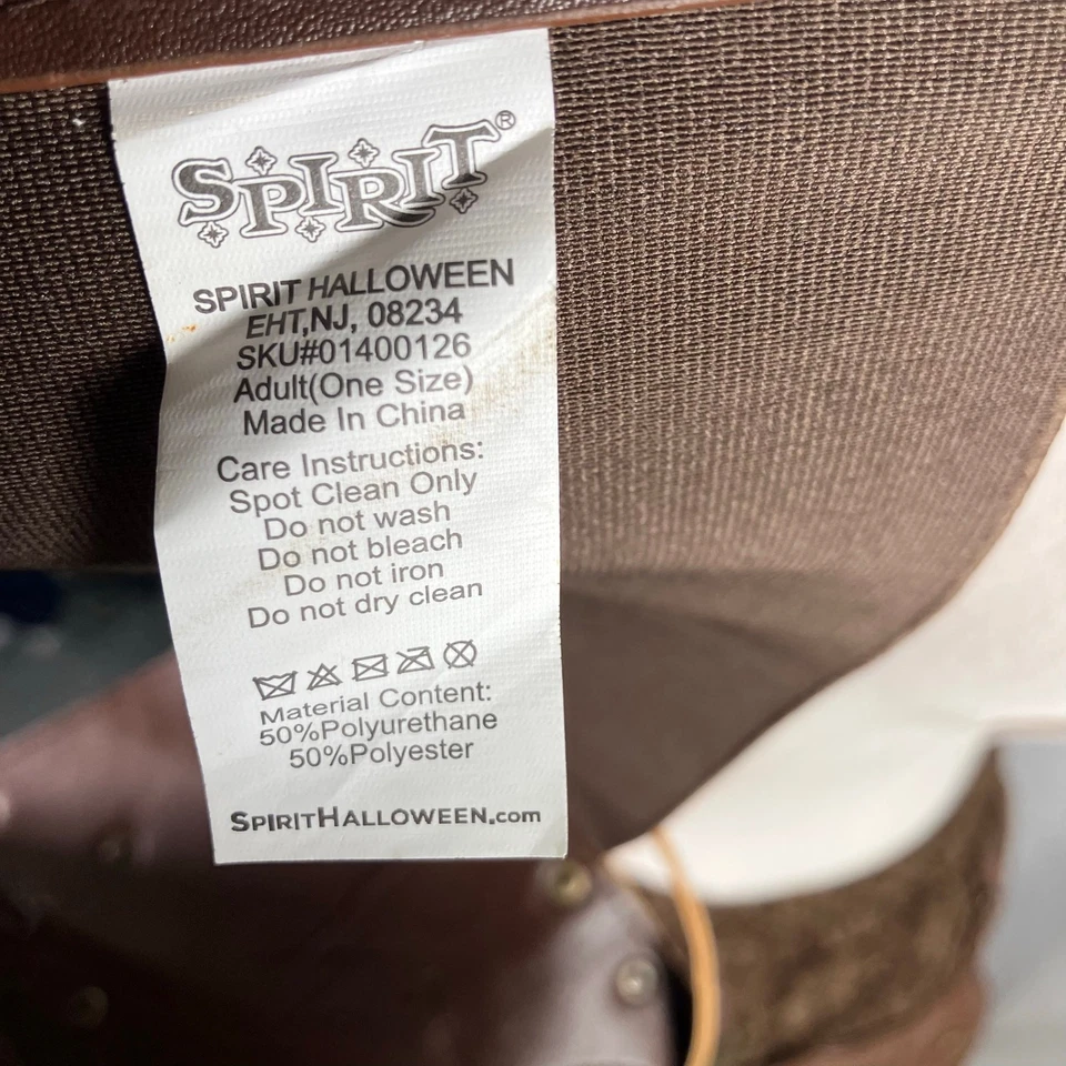 Espíritu Halloween Steampunk Disfraz Falda Chaleco Máscara Adulto M/L Marrón Gótico Engranajes Foto 2 de 4