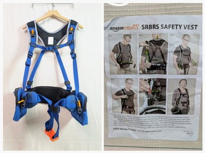 Amazon Robotics SRBRS 16-18in Electronic Safety Vest Size MEDIUM   -  Blue