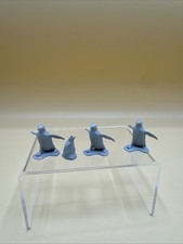 vintage Marx ARCTIC EXPLORER PENGUINS Great Gray lot of 4