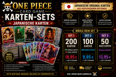 One Piece Karten Sets Auswahl 100 200 Karten oder 50 Holo Japanisch Original