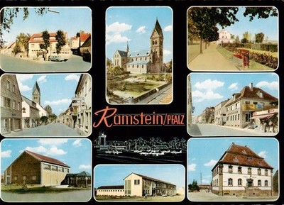 Ramstein-Miesenbach Teilansichten Kirche Parkanlagen Strassenpartie