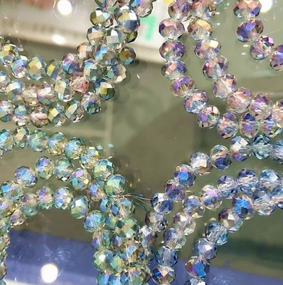 MARKENLOS Perle di vetro cristallo sfaccettato 6 mm alta qualità lucide fai da te gioielli fai da te