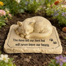 Pet Memorial Stone Weather Resistant Outdoor Memorial Garden Headstone with