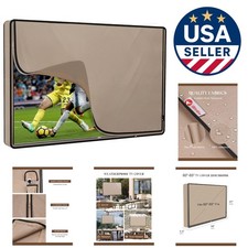 Zippered Outdoor TV Cover for 60-65 Inch TVs - Heavy-Duty 600D Oxford Material
