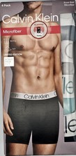 Calvin Klein Boxer Briefs Microfiber Stretch Multicolor 4 Pack Underwear MD