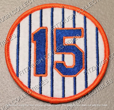 CARLOS BELTRAN NEW YORK METS JERSEY TO BE RETIRED NUMBER 15 QUALITY PATCH