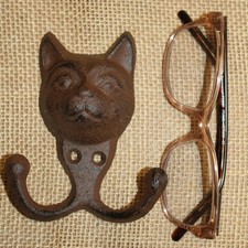 2-Large CAT Double Wall Hooks,Coat Hooks,Cat Theme Decor,Storage Hooks,Gifts