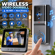 Ring Intercom Doorbell HD Security Camera Wireless Door Bell Camera With Monitor
