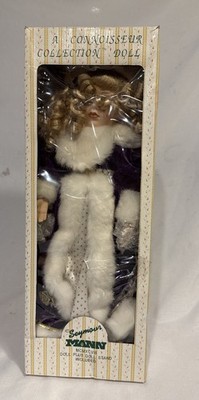 Seymour Mann Collector's Porcelain Girl Doll 18'' Blonde Blue Eyes Maureen