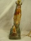 Vintage MCM Lighting 1950's Fish Table Lamp Retro No Lamp Shade Please Read — photo 4
