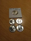 Lot of 5 Silver Washington Quarters 54s, 59 p&d, and 62 p&d excellent condition