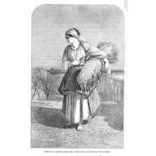 JOSEPH JOHN JENKINS Ruth - Antique Print 1852