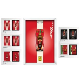 Ferrari 458 Italia GT2 #75908 Lego Speed Champions Wall Mounted Frame