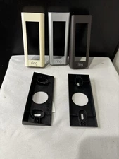 Ring Video Doorbell Pro Factory Face Plate COVERS Black/Creme/Silver and Wedge