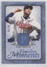 2008 A Piece of History Timeless Moments Blue 32/75 John Smoltz #TM-3 HOF b8c