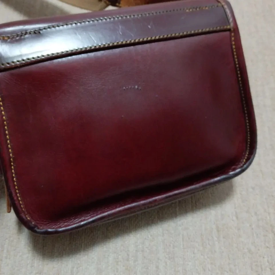 Bolso cartucho cuero brida británica vintage años 70-80 hecho en Londres usado Foto 3 de 4