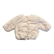 Baby Gap Girls Light Pink Quilted Snap Front Puffer Jacket Size 12-18 Months