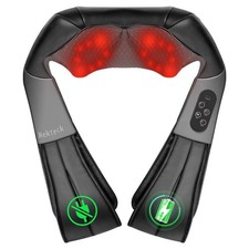 Nekteck Shiatsu Neck Massager with Heat, 2026 Upgraded Cordless Massage