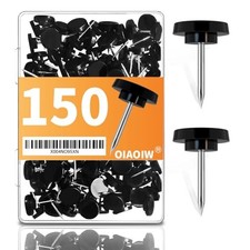 150PCS Thumb Tacks for wall Push pins for wall thumbtacks for Hanging  Black