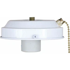 Volume Lighting 1-Light White Ceiling Fan Light Kit, White - V0907-6