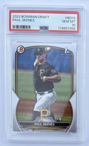 2023 Bowman Draft Paul Skenes 1st Bowman #BD-14 PSA 10 Gem Mint Pirates