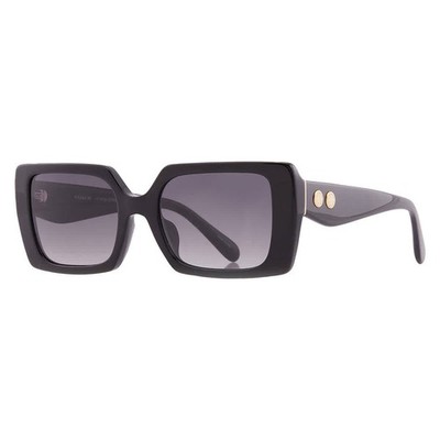 Coach Grey Gradient Rectangular Ladies Sunglasses HC8409U 50023C 53