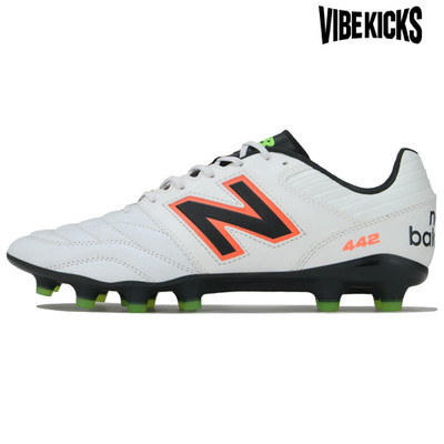 New Balance 442 V2 Pro HG Hard Ground Soccer Shoes Unisex White - MS41HWD2