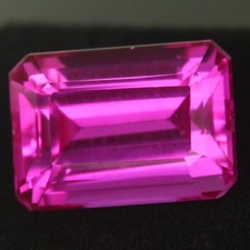 Natürlicher 11,40 ct zertifizierter UTAH roter Beryll Bixbit 14 x 10 Smaragd ...