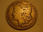 1885 P Morgan Silver Dollar, US Mint 90% Silver Coin