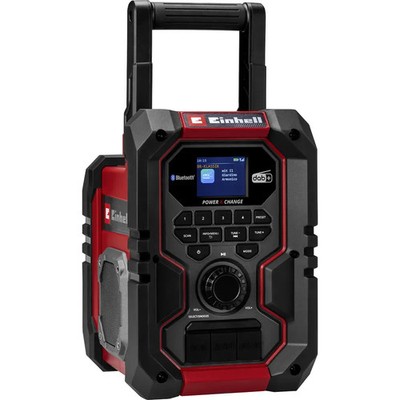 Einhell TE-CR 18 Li Akku-Radio DAB+, FM Bluetooth , AUX, USB Rot/Schwarz