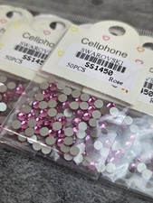 12 Pack Vintage Swarovski Rose SS1450 Flatback Crystals Lot Y2K Deadstock 600pc