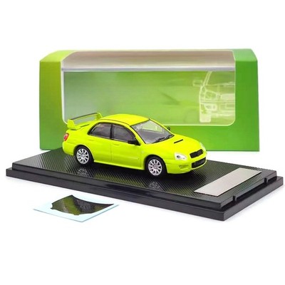 Green Alloy 1/64 Scale For Subaru Impreza WRX STI Finished Car Model W/ Stand