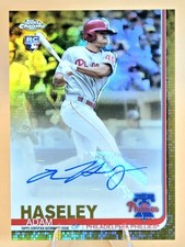 2019 Topps Chrome AUTO GOLD REFRACTOR #19/50 Adam Haseley #CUA-AH *ROOKIE* RC