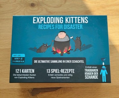 Exploding Kittens   Recipes for Disaster OVP Partyspiel Kartenspiel