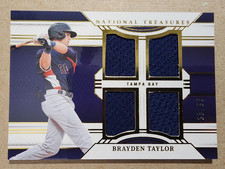 2024 Panini National Treasures Quad Swatches - Brayden Taylor #GSQ-BT (35/99)