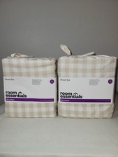 Room Essentials Microfiber Sheet Set - Twin/XL Twin. Set Of 2 - NEW