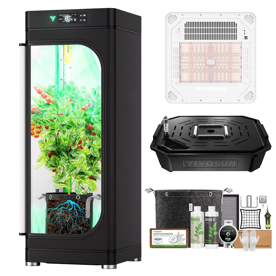VIVOSUN VGROW Growbox Gewächshaus Kanalloch Box Growzelt Pflanzenzelt Tent