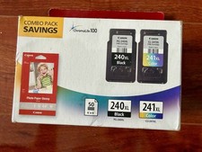 New Canon PG-240XL CL-241XL Ink Combo Pack  50 Glossy Photo Paper OEM Sealed
