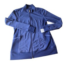 New Navy Scrub Jacket Cherokee Full Zip Track Women's Jacket Size Medium