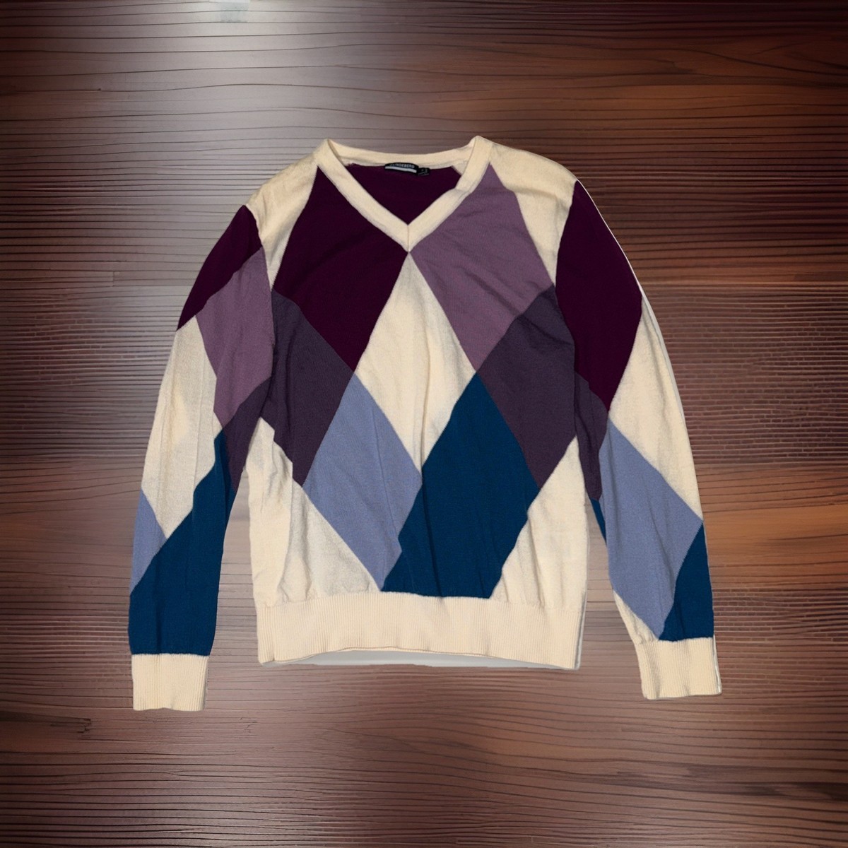 J Lindeberg Merino Wool Active Argyle Golf Sweater Mens XL | eBay