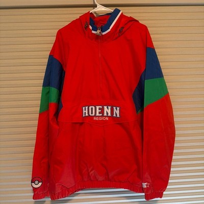 New Pokemon X Target Starter Pullover Jacket Red Hoenn Region Size 2XL