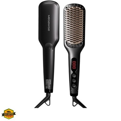 Pro Ceramic Ionic Hair Straightener Brush for Home Salon | MCH Fast 20s Heati...