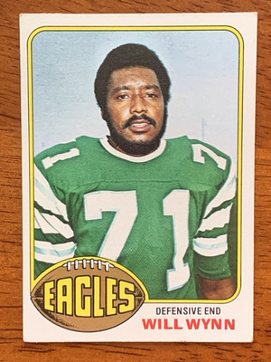 1976 Topps Football Card #199 - Will Wynn, Philadelphia Eagles - Rookie - NrMt