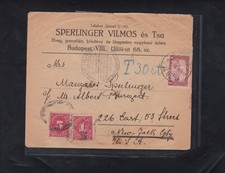 Lot  Hungary 1 , cover to USA 1916 year , To pay