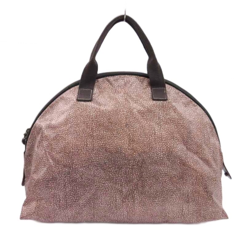 BORBONESE REDWALL Handbag Quail Pattern with Pouc… - image 3