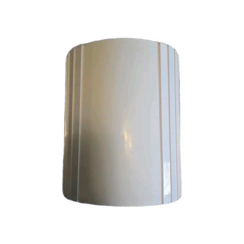 Bote de basura ovalado de plástico blanco para productos de baño creativos de colección Foto 2 de 4