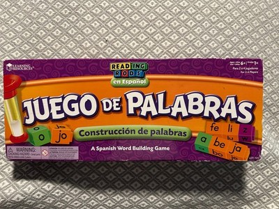 Learning Resources Juego de Palabras Spanish Reading Rods Word Game