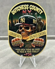 Dutchess County NY Hyde Park Police K9 Challenge Coin - Poughkeepsie - DEA FBI